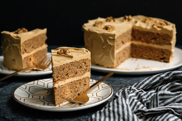 Coffee Walnut Layer Cake –  Specially for Valentine’s Day